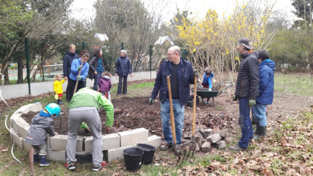 Le jardin du val d'osnes avant le confinement - Semeurs du pont