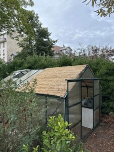 Protection du toit de la serre