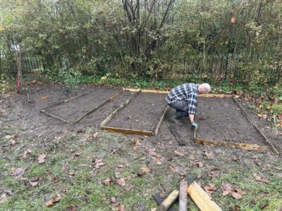 Création de parcelles dans le fond du jardin